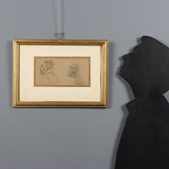 Pencil on paper. Signed lower right. After an initial academic phase, following contact with the Macchiaioli and his...