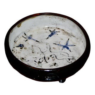 Ceramic Tripod Trinket Tray by Jean Rivier, France, 1950 For Sale
