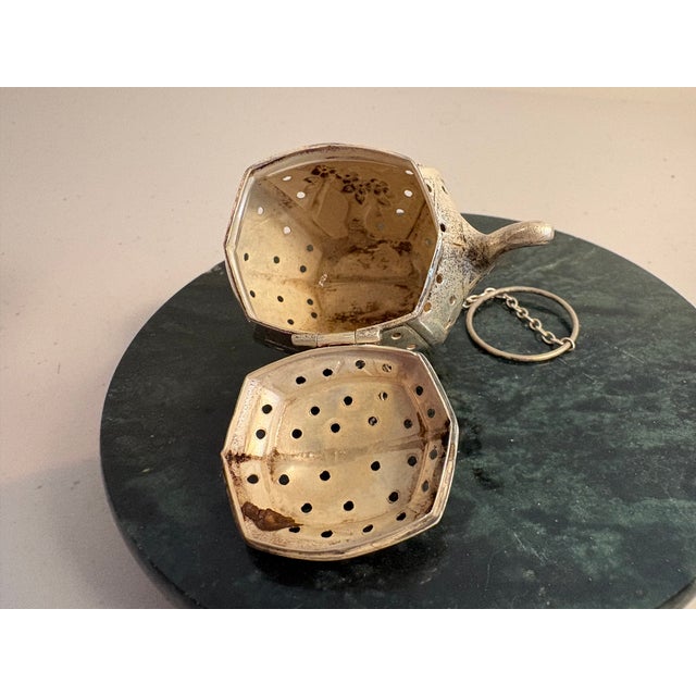 Vintage Sterling Silver Tea Infuser For Sale In Seattle - Image 6 of 6
