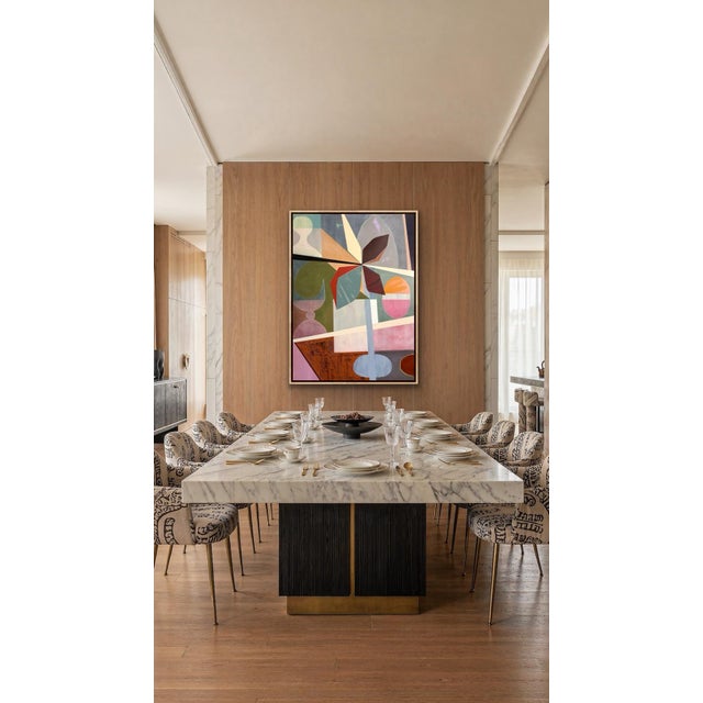 Textile Original Abstract Painting Titled Turbinado For Sale - Image 7 of 11