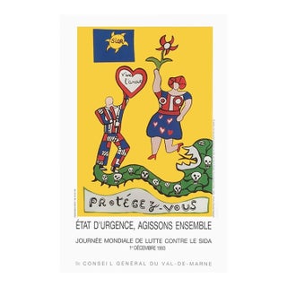 1993 Niki De Saint Phalle Journée Mondiale De Lutte Contre Le Sida Poster For Sale