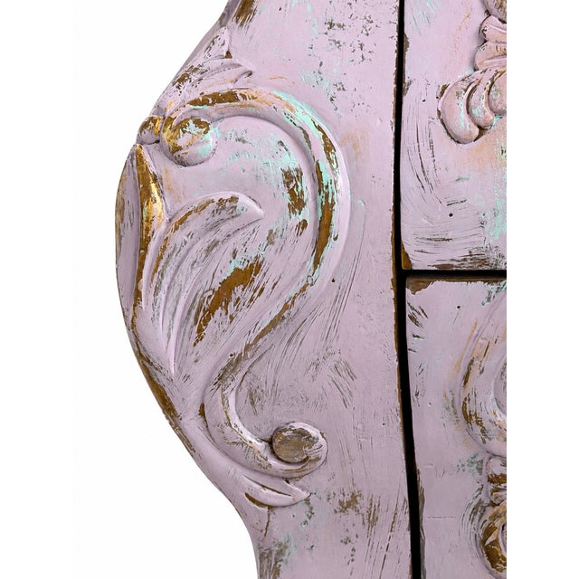 Wood Original Hand Refinished Bombay Chest / Nightstand — French Provincial Style — Maison Martine For Sale - Image 7 of 10