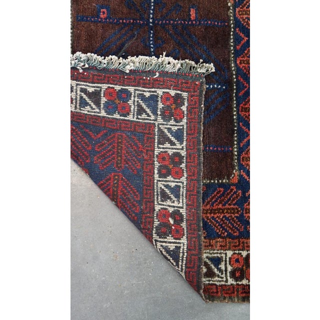 Vintage Oriental Square Rug For Sale - Image 6 of 8