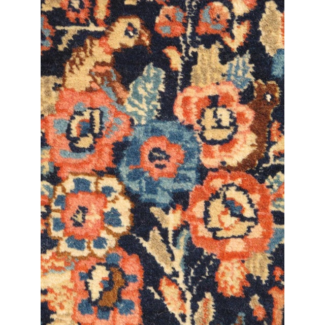 Islamic Antique Hand Knotted Persian Fine Tabriz Rug With Ornate Floral Design in Burnt Orange For Sale - Image 3 of 4