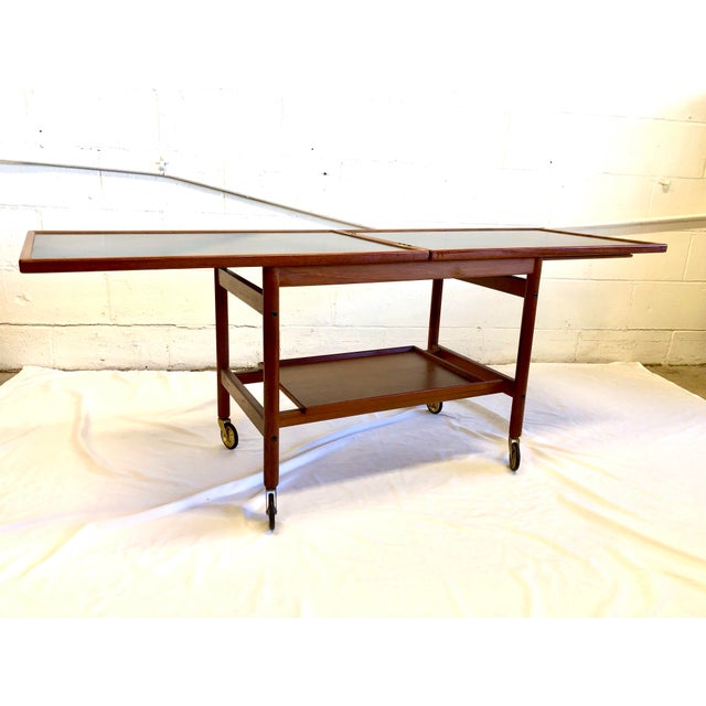 Danish Mid 20th Century Teak Cocktail Cart by Kurt Ostervig for Jason Mobler For Sale - Image 10 of 11
