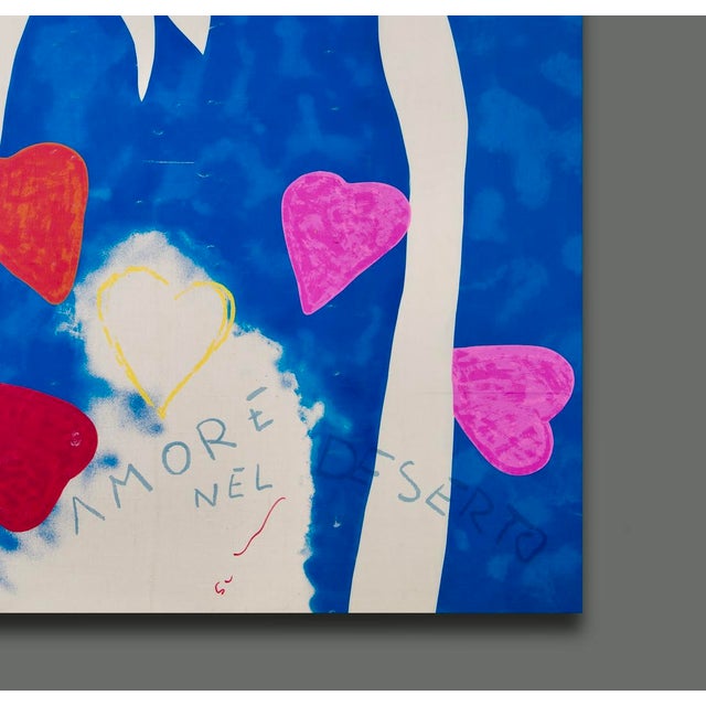 Mario Schifano 1980s Pop Art Signed and Authenticated Artwork For Sale - Image 9 of 10