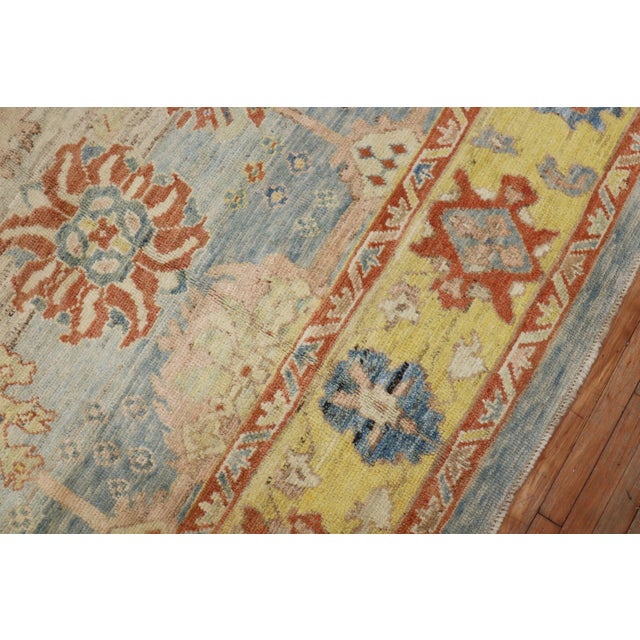 Oushak made from 100 % hand-spun vegetable-dyed recycled wool giving it an old world and vintage feel. This piece is part...