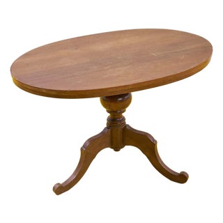 Oval Wood Coffee Table For Sale