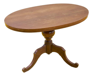 Oval Wood Coffee Table