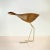 Brown Mid Century Modern Style Sneaking Beak Bird Heron Figurine For Sale - Image 8 of 8