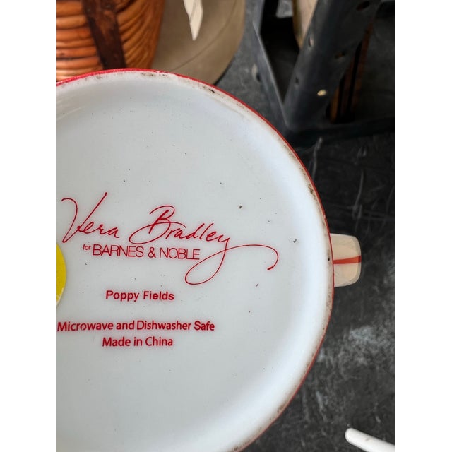 Contemporary Vera Bradley Poppy Fields Ceramic Mug For Sale - Image 3 of 3