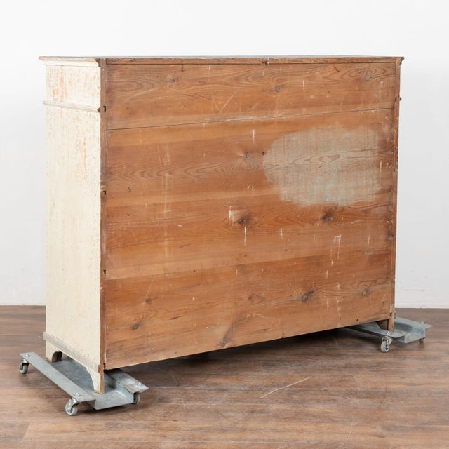 Early 19th Century Original Painted Swedish Tall Pine Sideboard For Sale - Image 15 of 15