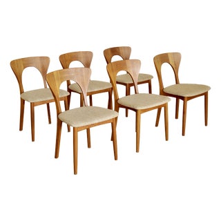 Vintage Peters Chairs by Niels Koefoed, Denmark, 1960, Set of 6 For Sale