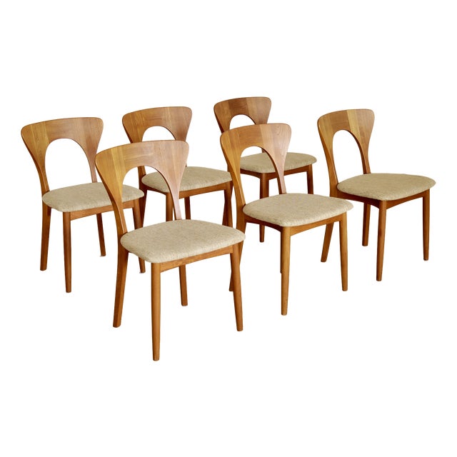 Vintage Peters Chairs by Niels Koefoed, Denmark, 1960, Set of 6 For Sale