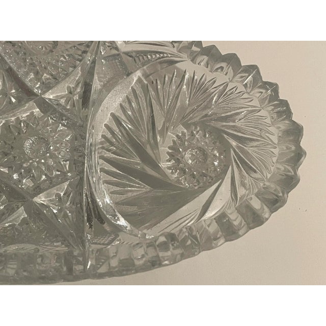 Antique Cut Glass Candy Dish For Sale - Image 9 of 9