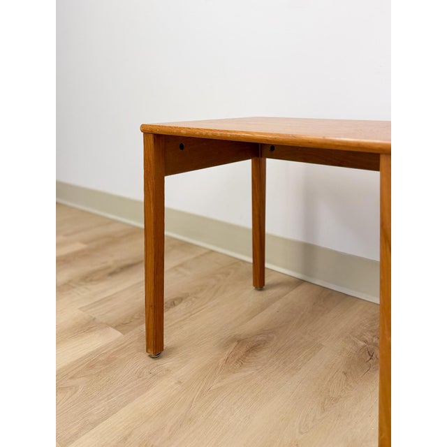 Single Teak End Table Made in Denmark Vintage MCM Danish Modern For Sale - Image 4 of 9