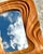 Vintage Hand Carved Wave Mirror For Sale - Image 10 of 12