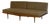 Mid-Century Modern Teak Daybed Sofa With Floating Wood Frame and Exposed Back 1960s For Sale