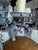 Metal Vintage Wrought Iron and Crystal Chandelier by Ashore Lighting For Sale - Image 7 of 17