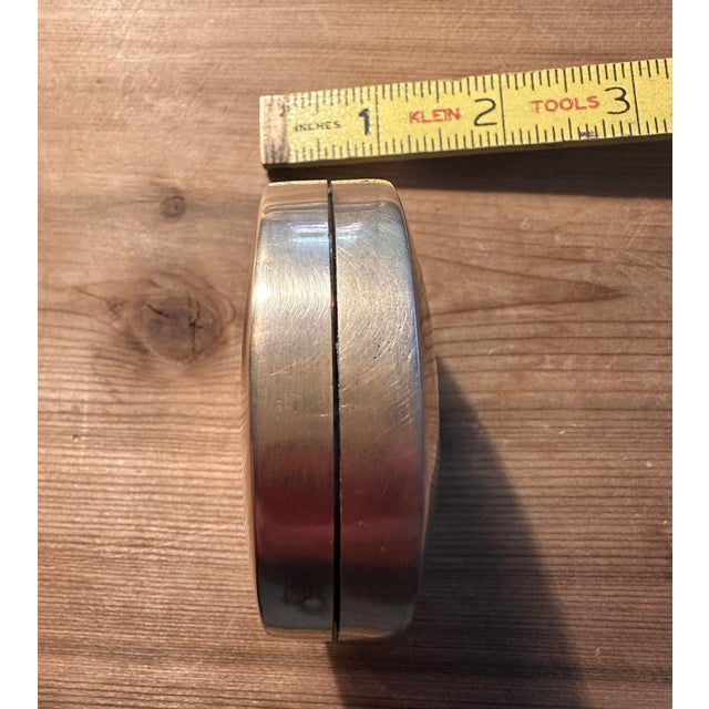 Late 20th Century Vintage Brass Aspirin Pill Box in Pop Art Style - Doctor Gift For Sale - Image 9 of 10