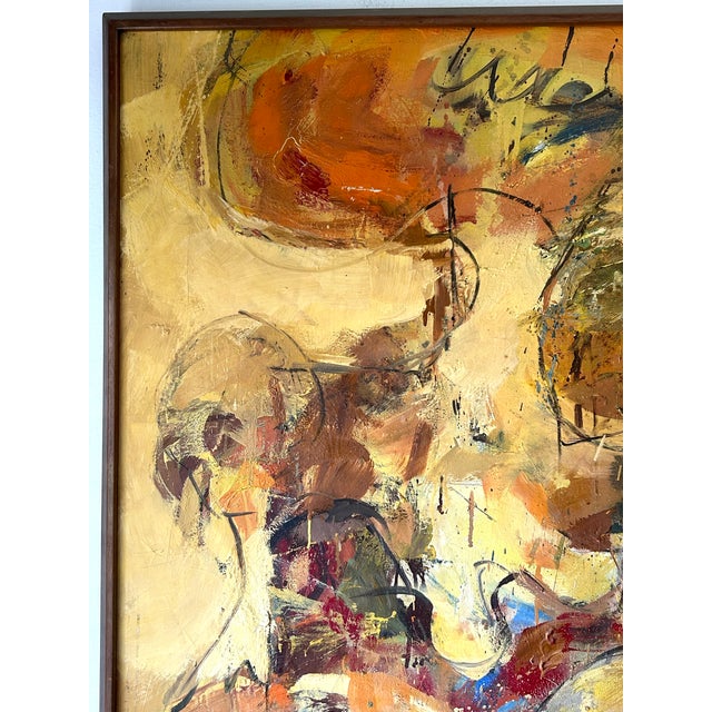 Mid-Century West Coast Abstract Expressionist Painting by Selma Moskowitz (1928–2018) For Sale In Los Angeles - Image 6 of 17