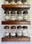 Mid-Century Modern MCM Acrylic and Wood Glass Bottle Spice Rack For Sale - Image 3 of 10