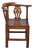 English 19th Century Oak Corner Chair With Carved Back Splats For Sale