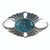 Contemporary Carol Wylie Navajo silver and high grade turquoise pin For Sale - Image 3 of 6
