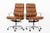 Pair Herman Miller Eames Tall Brown Leather Desk Chair Soft Pad For Sale - Image 12 of 12