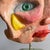 Wood Italian Artist, Modern Head Sculpture, 1980s, Wood and Terracotta For Sale - Image 7 of 18
