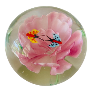 Hand Blown Art Glass Paperweight