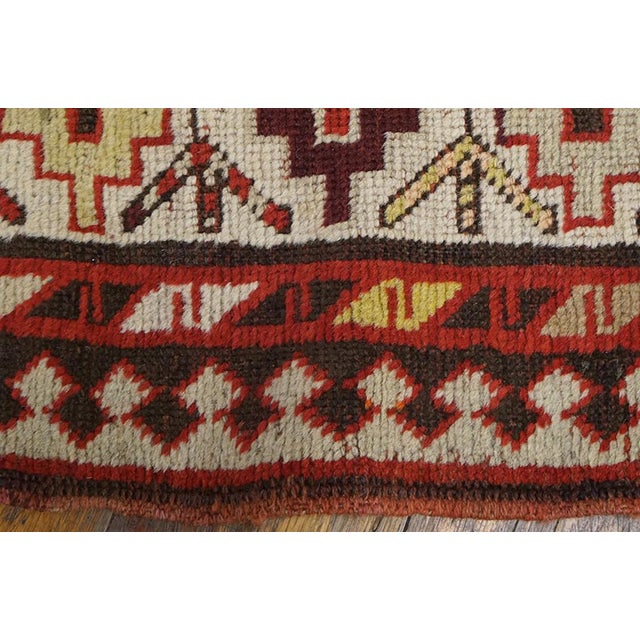 Early 20th Century Caucasian Karabagh Carpet ( 4' x 9' - 122 x 274 ) Antique Caucasian - Karabagh Knotted Rug, Country of...