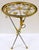 Italian Neoclassical Tripod Drinks Table Nickel and Brass 20th Century For Sale - Image 9 of 18