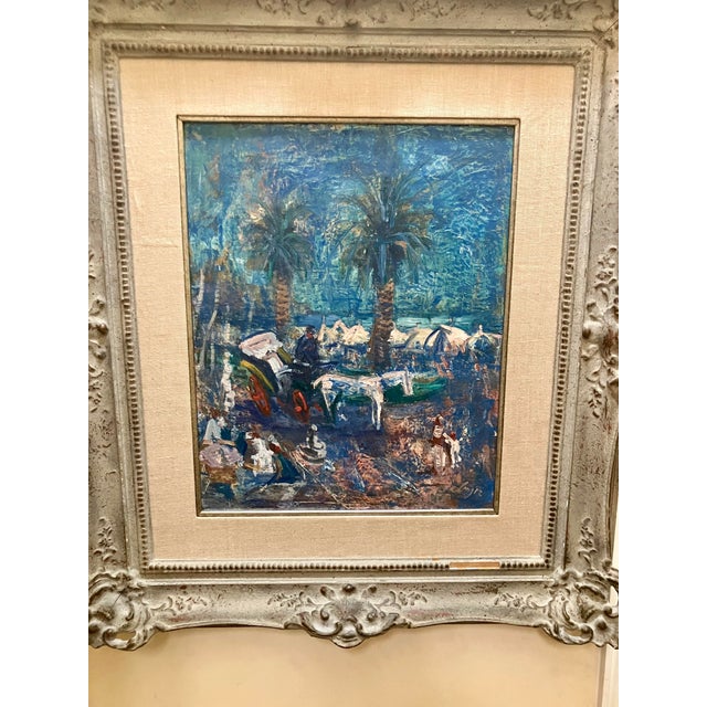 Impressionist Frederick Serger Promenade Anglais Nice For Sale - Image 3 of 7