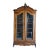 Antique French Rococo Glass Front Armoire For Sale