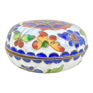 Vintage Colorful Cloisonné Box