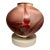 Vintage Raku Studio Art Pottery Iridescent Red Vase/Jar by John Manley — Nevada For Sale
