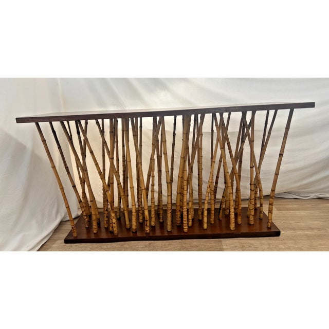 Add a Statement piece to your entryway, hallway, or living space with this striking Art Furniture credenza console table,...