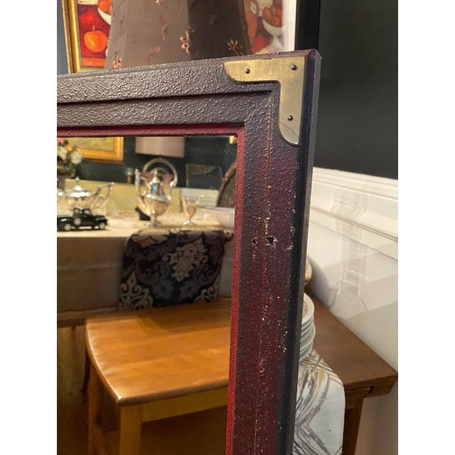 Glass Mid 20th Century Lane Vintage Cocktail Mirror For Sale - Image 7 of 10