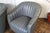 Vintage Pair of Gray Leather Channel-Tufted Club Chairs by Martin/Brattrud, 1987 For Sale - Image 9 of 14