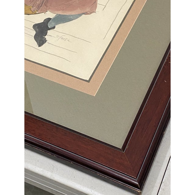 Roger Furse "Waldemar Fitzurse - Ivanhoe" Original Costume Illustration C.1940 For Sale In San Francisco - Image 6 of 10