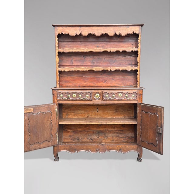 18th Century French Provincial Walnut Buffet Vaisselier, 1760 For Sale - Image 4 of 6