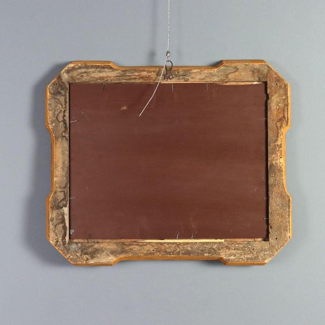 Gold 19th Century Cabaret Mirror in Gilt Wood, Italy For Sale - Image 8 of 9