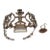 Hand-Forged Wrought-Iron Custom Made Light Fixture For Sale