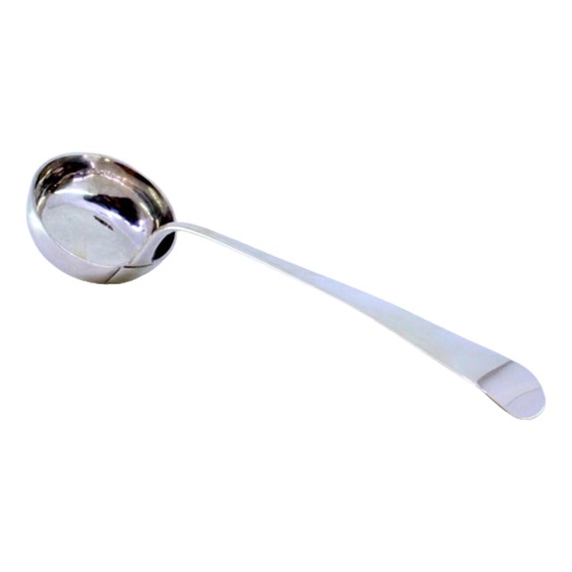 Silver Soup Ladle with Handle For Sale