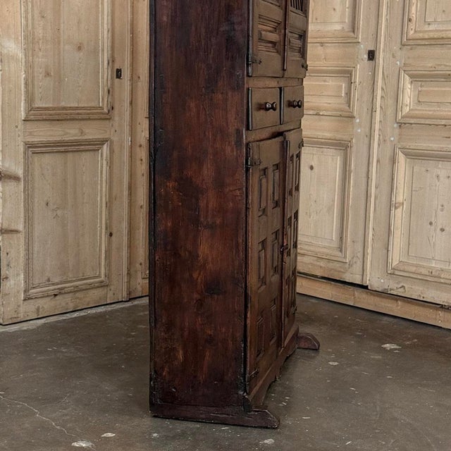 18th Century Spanish Rustic Walnut Cabinet ~ Cupboard For Sale - Image 12 of 18