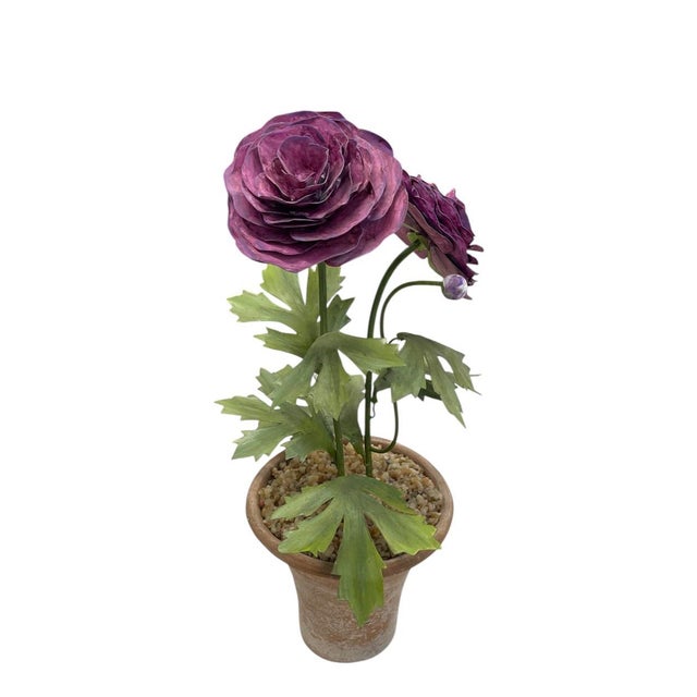 This exquisite vintage toleware (painted metal) floral arrangement beautifully captures the romantic aesthetic of mid-...