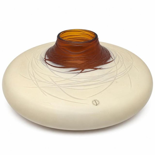 Low Glass Vase from Salviati For Sale - Image 9 of 9