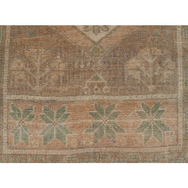 Mid 20th Century Vintage Turkish Oushak Rug With All-Over Sub-Geometric Medallion Design For Sale - Image 5 of 8