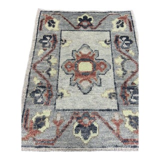 Turkish Oushak Rug 2'3" x 2'10" For Sale